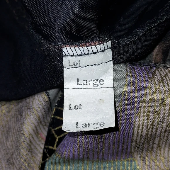 VTG USA Women L Boxy Lagenlook Art to Wear Light 80's Kimono Blazer - Picture 8 of 8